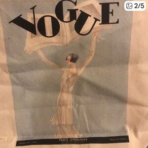 VOGUE Magazine shopper canvas tote  bag
